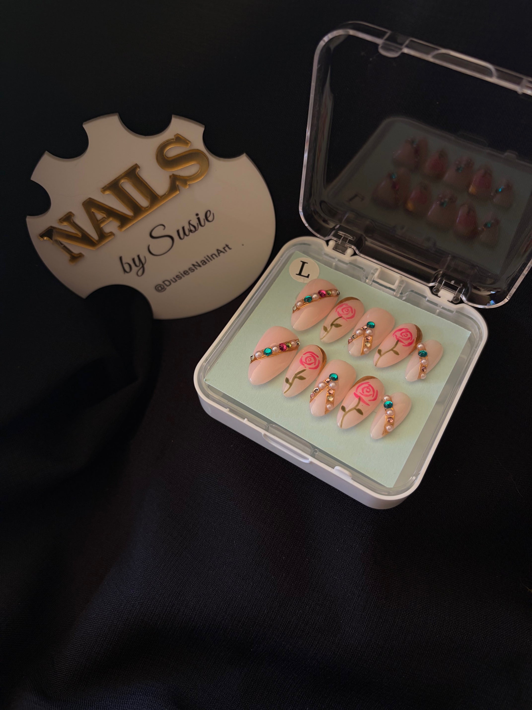 Coastal Rose Press On-Nail Set