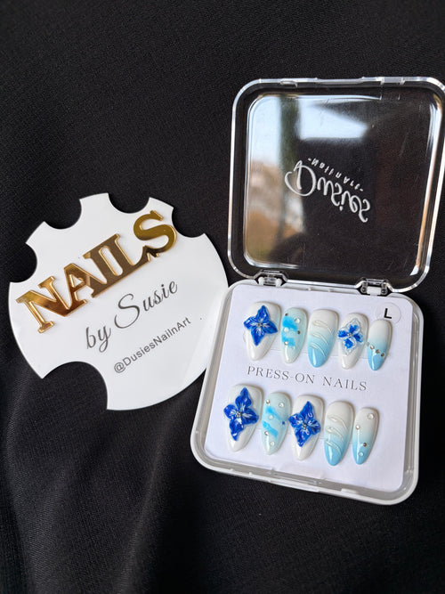 Blue Tide Press On-Nail Set