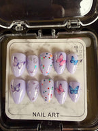 Lavender Flutter Press On-Nail Set