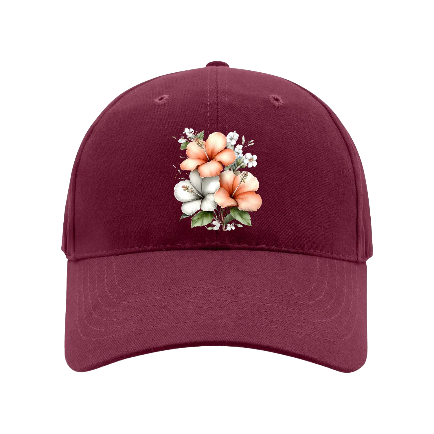 Maroon front flat lay