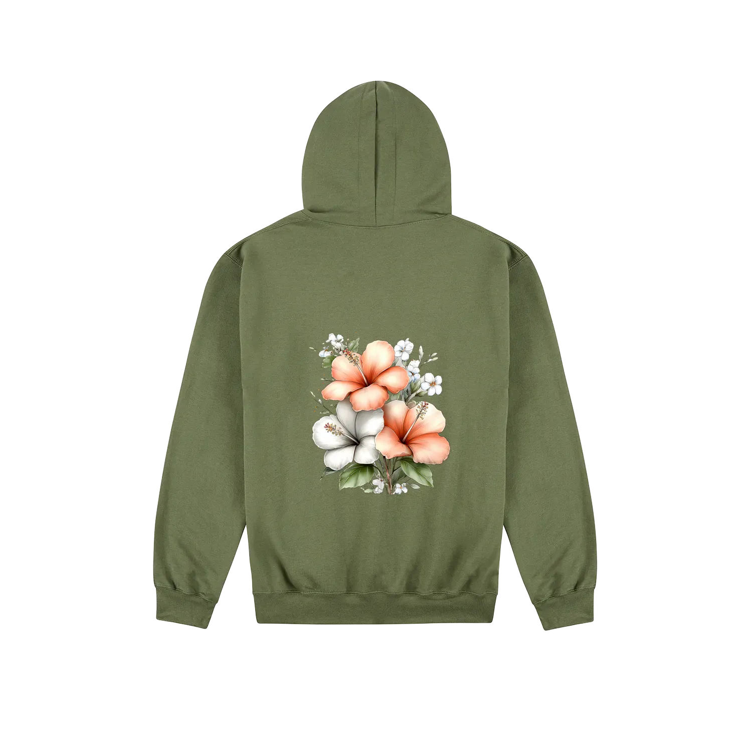Military Green back flat lay