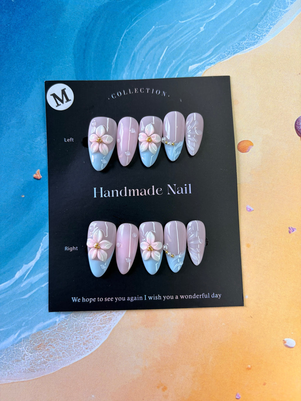 Morning Tide Bloom Press-On Nail Set