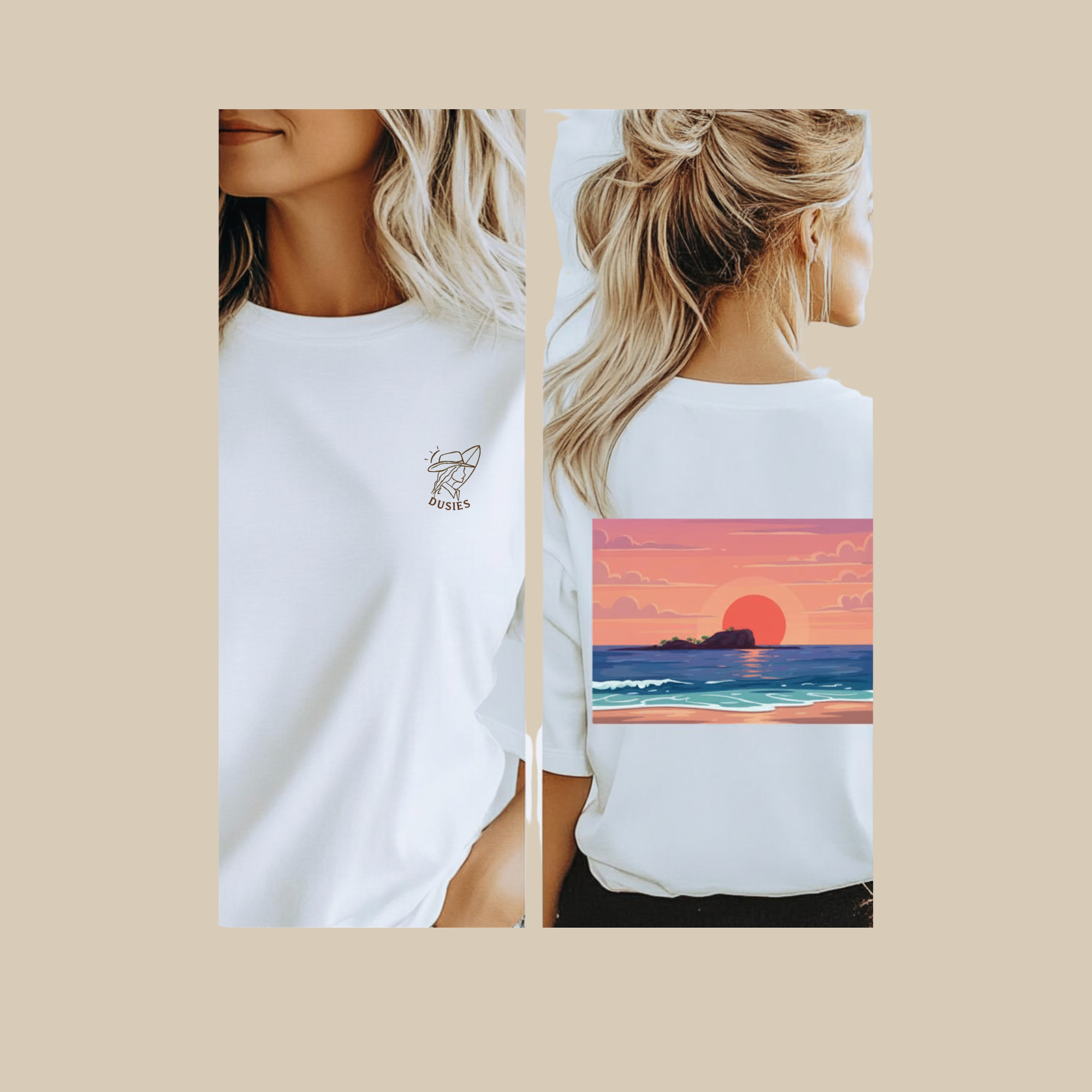 Dusies Coastal Tee - Quiet Shore