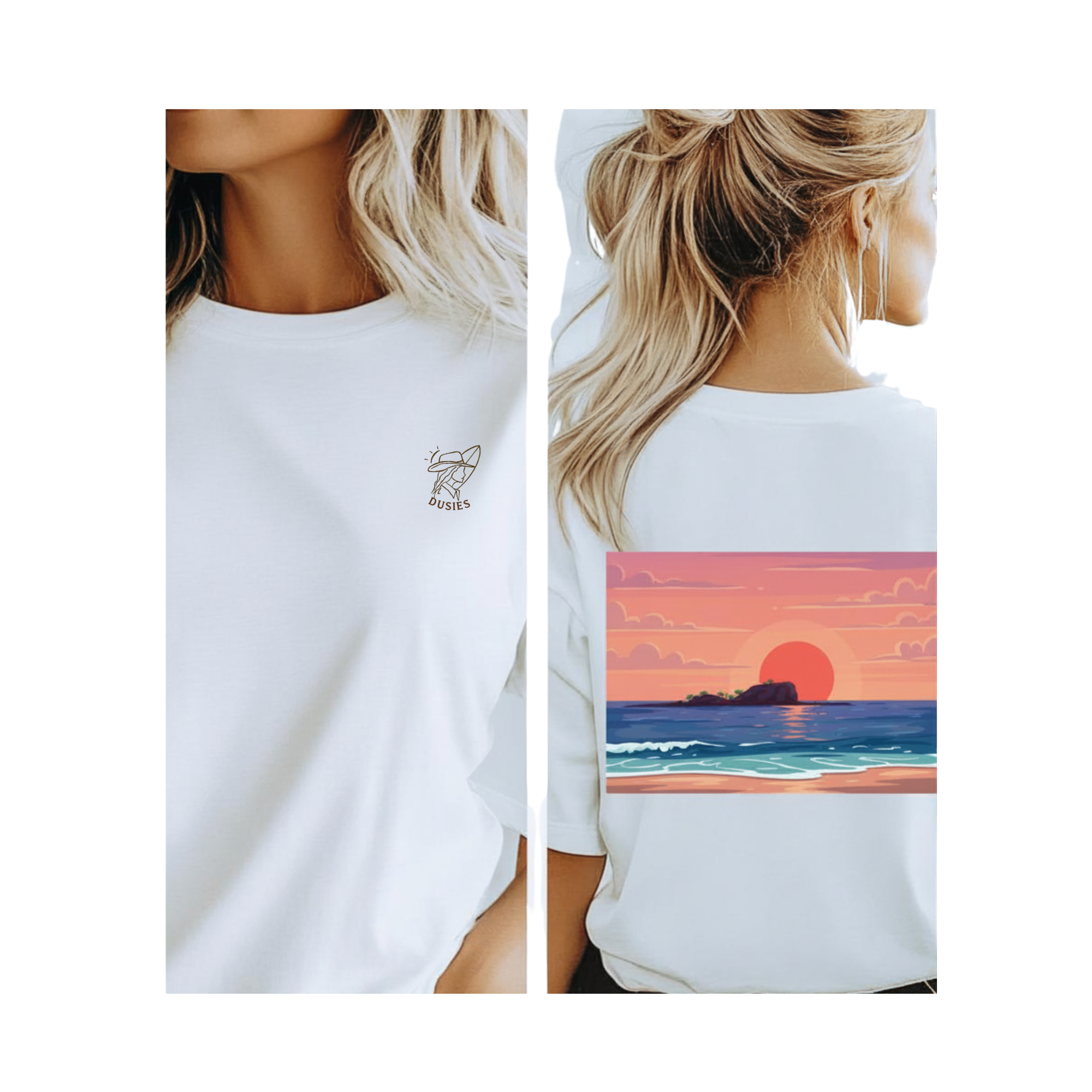 Dusies Coastal Tee - Quiet Shore