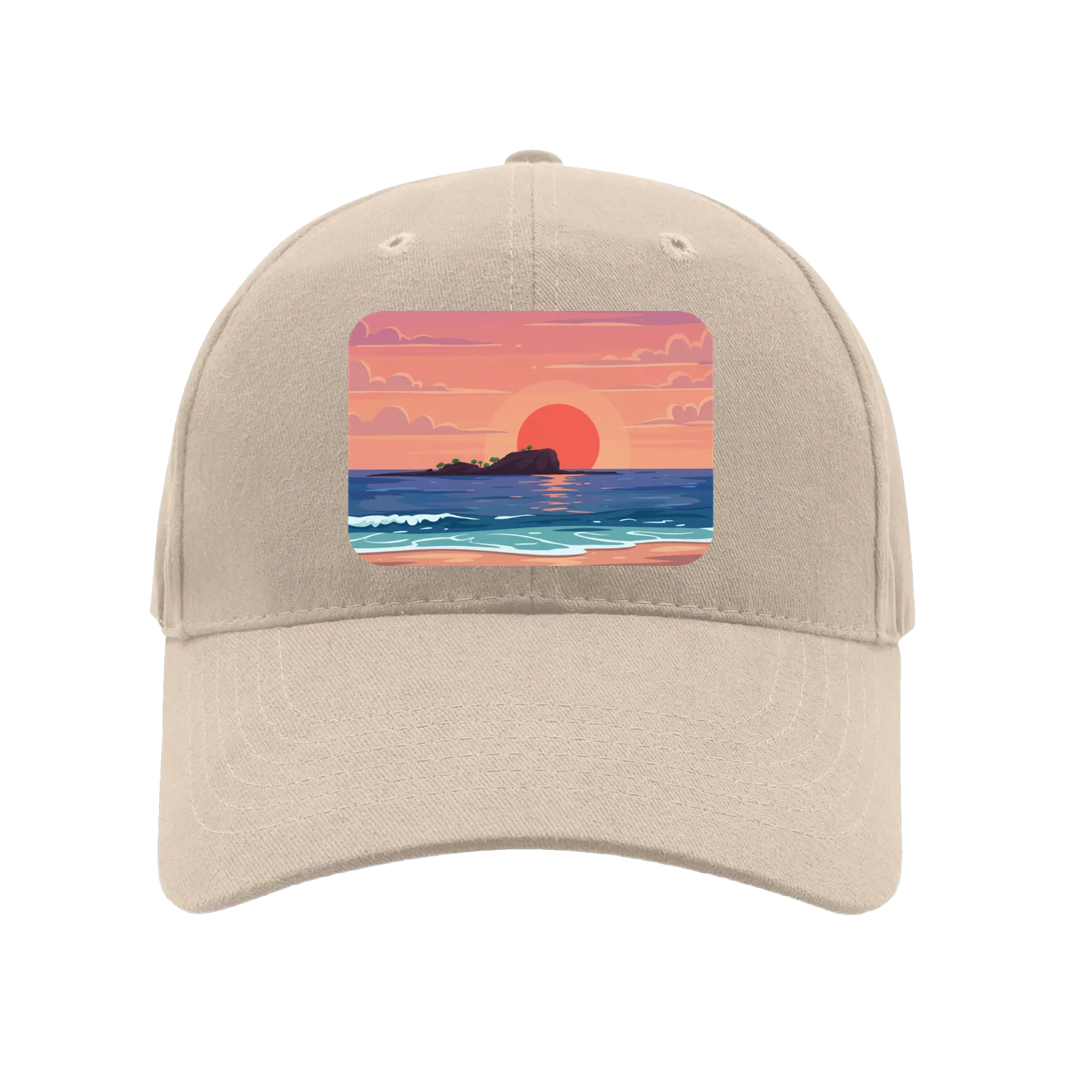 Natural front flat lay