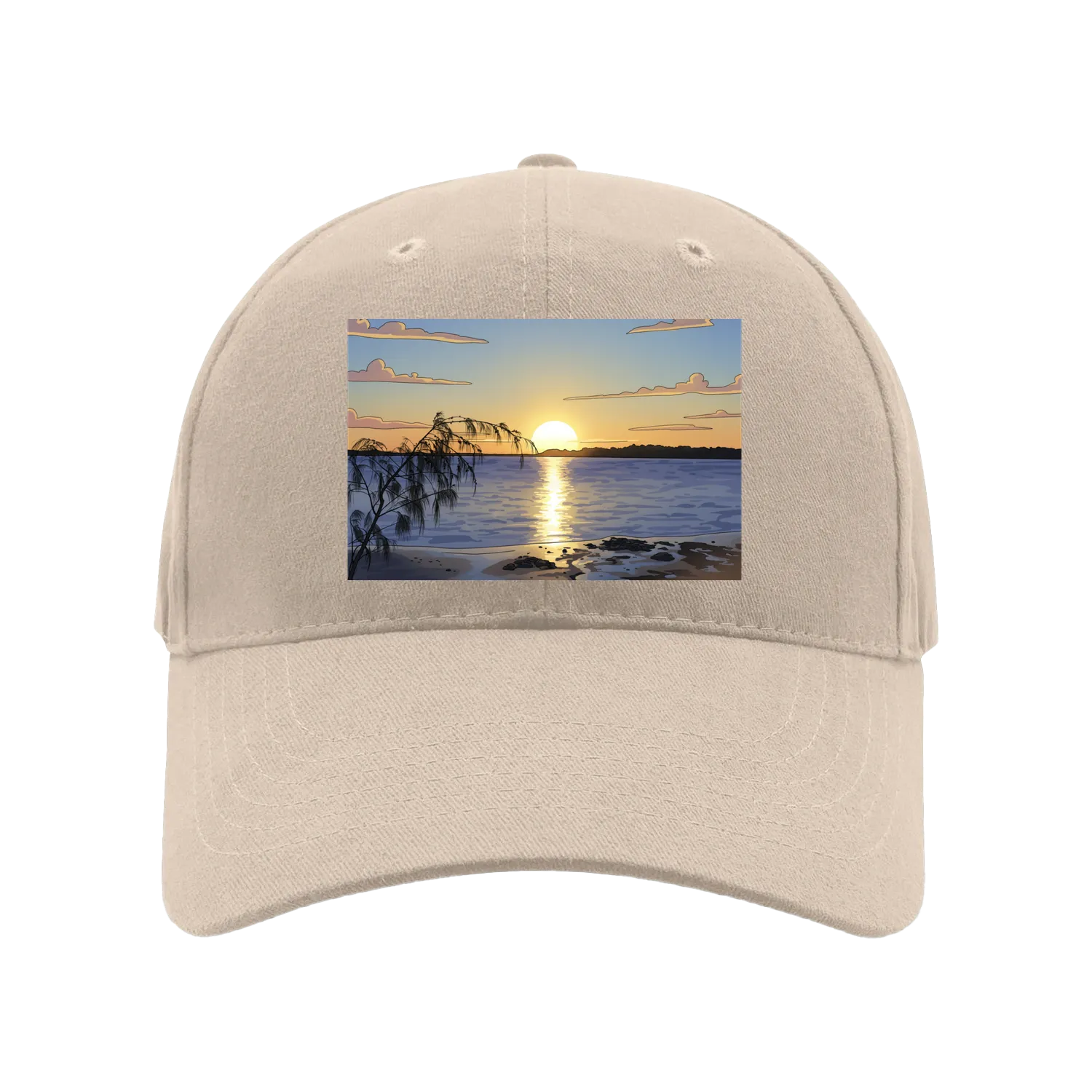 Natural front flat lay