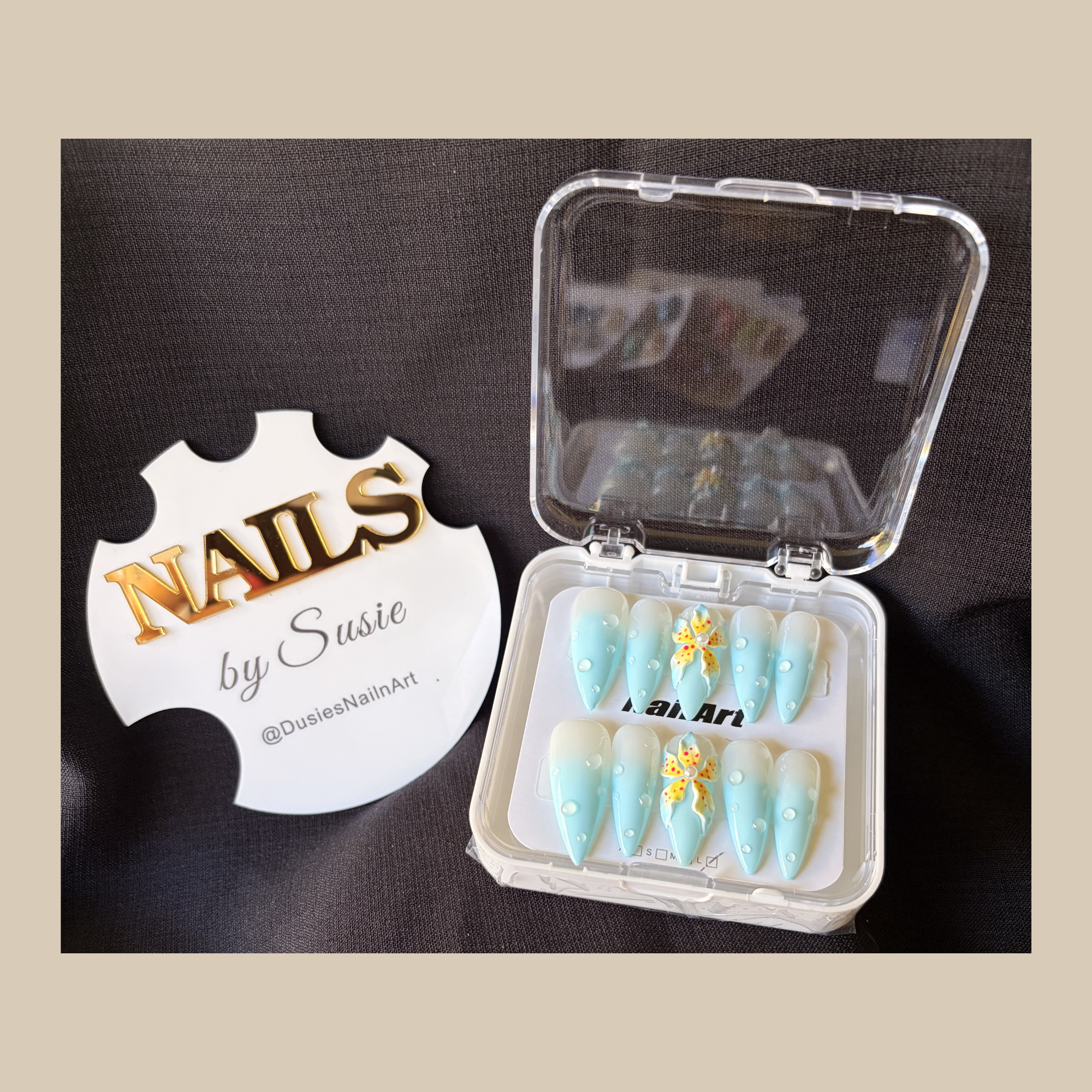 Ocean Bloom Press On-Nail Set