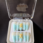 Ocean Bloom Press On-Nail Set