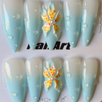 Ocean Bloom Press On-Nail Set