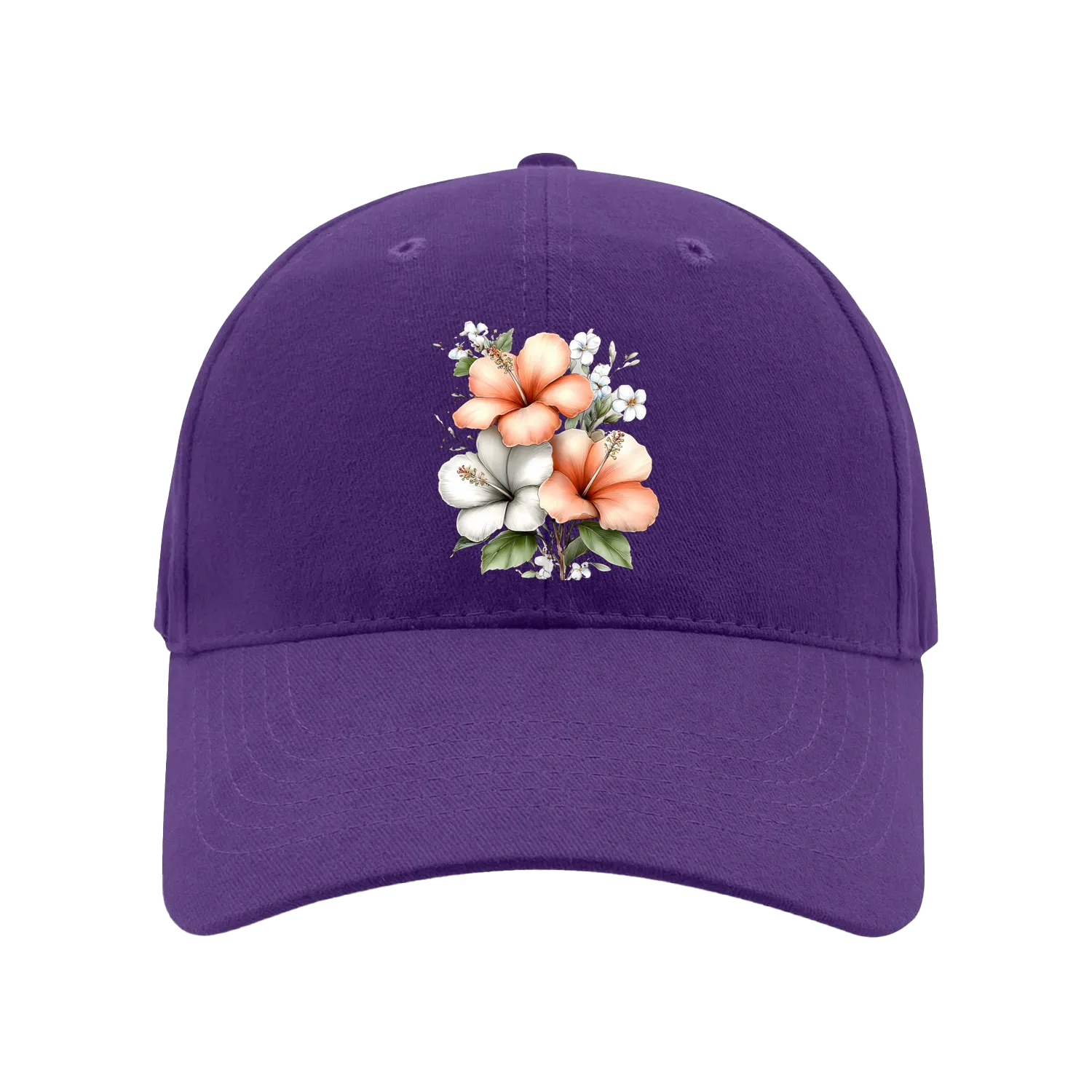 Purple front flat lay