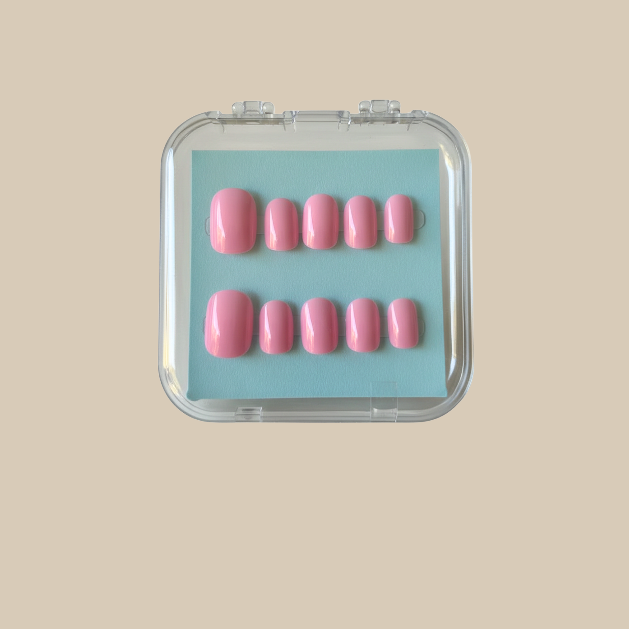 Pink Tide Press-on Nail Set (Large)