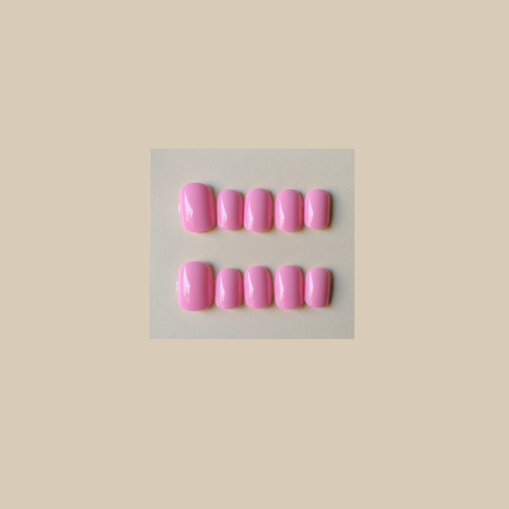 Pink Tide Press-on Nail Set (Large)