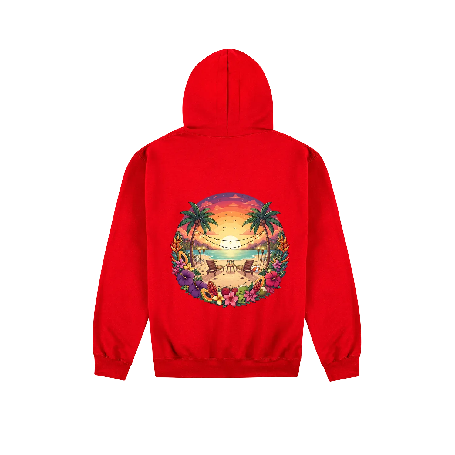 Red back flat lay