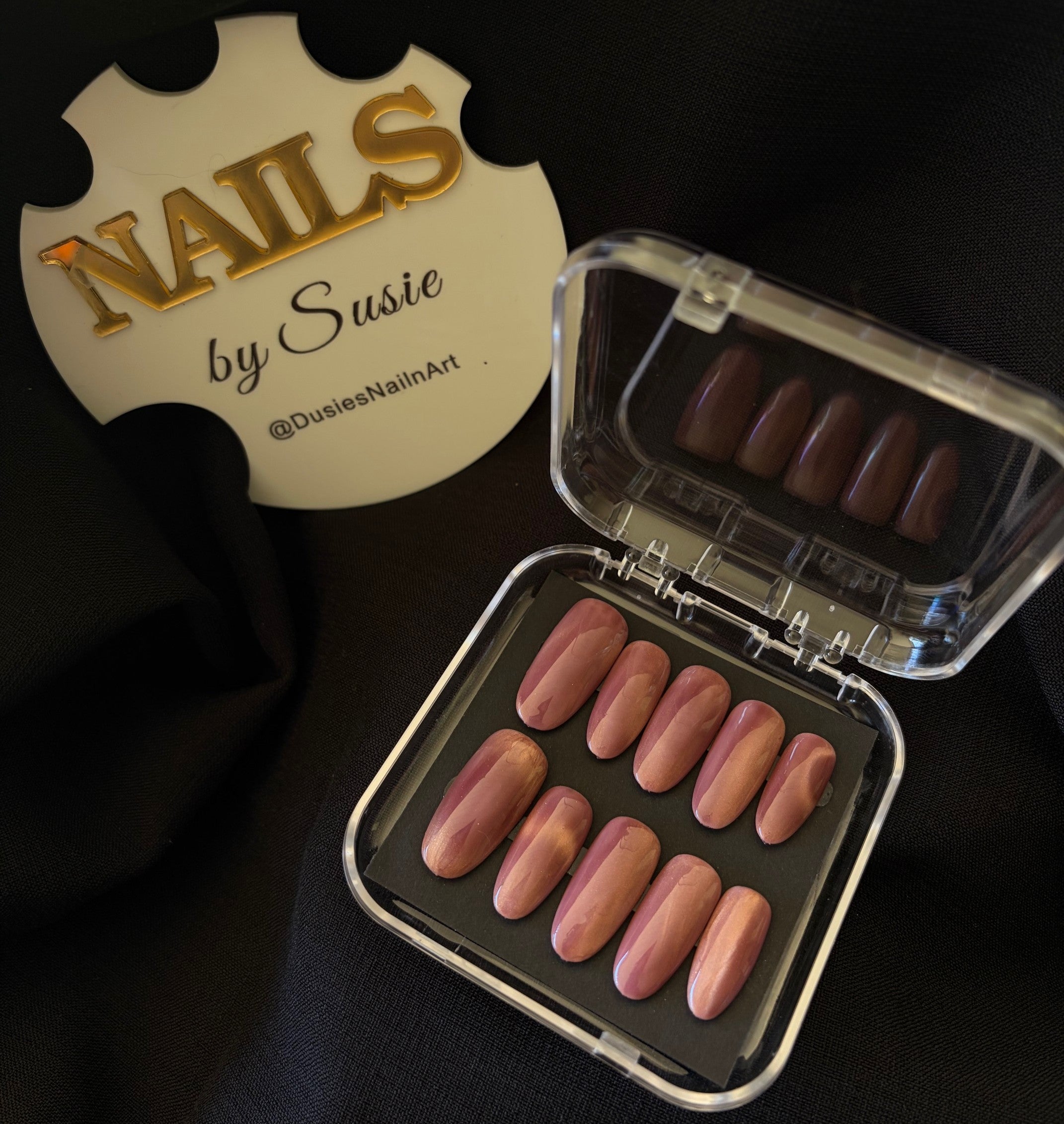 Rose Sand Press-on Nail Set