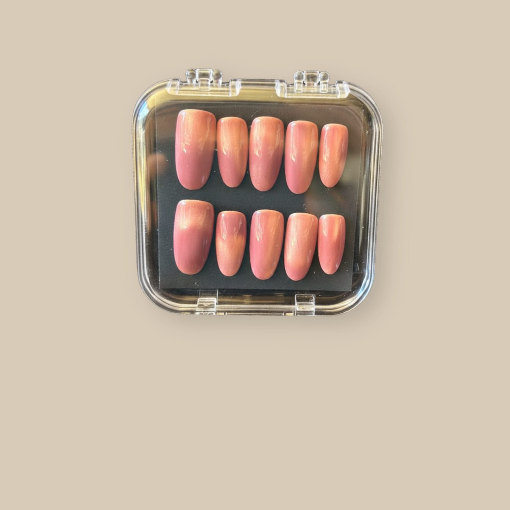 Rose Sand Press-on Nail Set