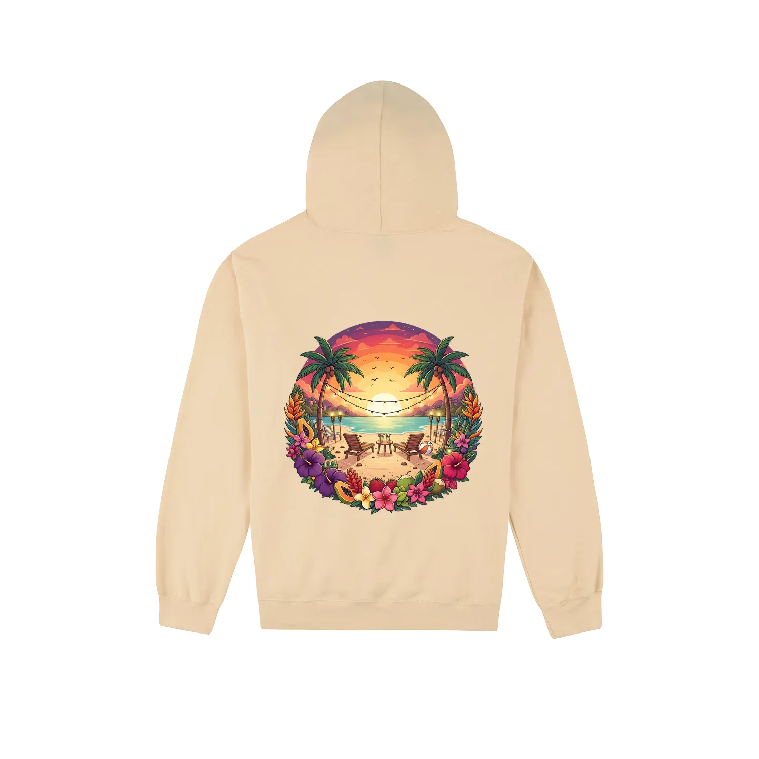Sand back flat lay