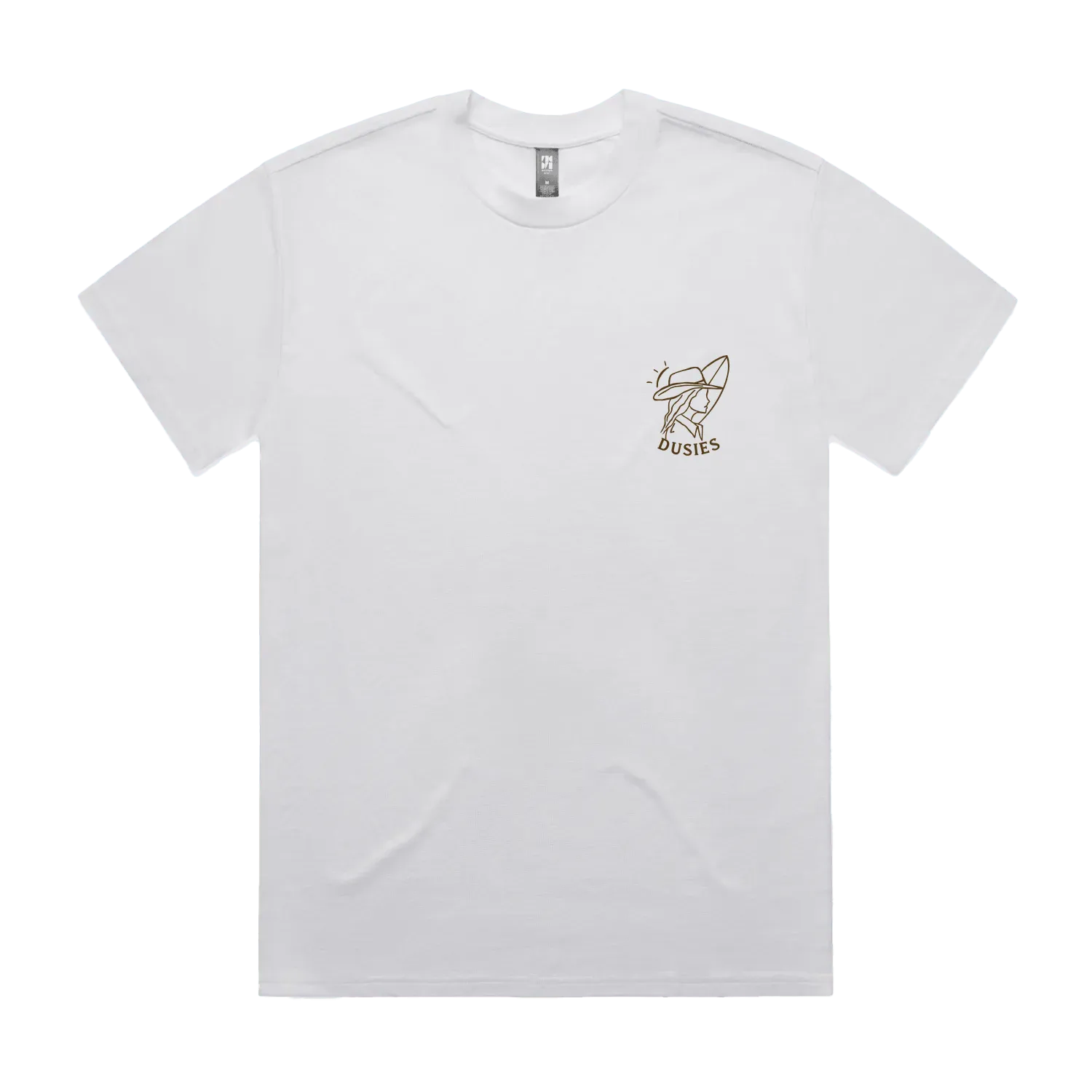 White front flat lay