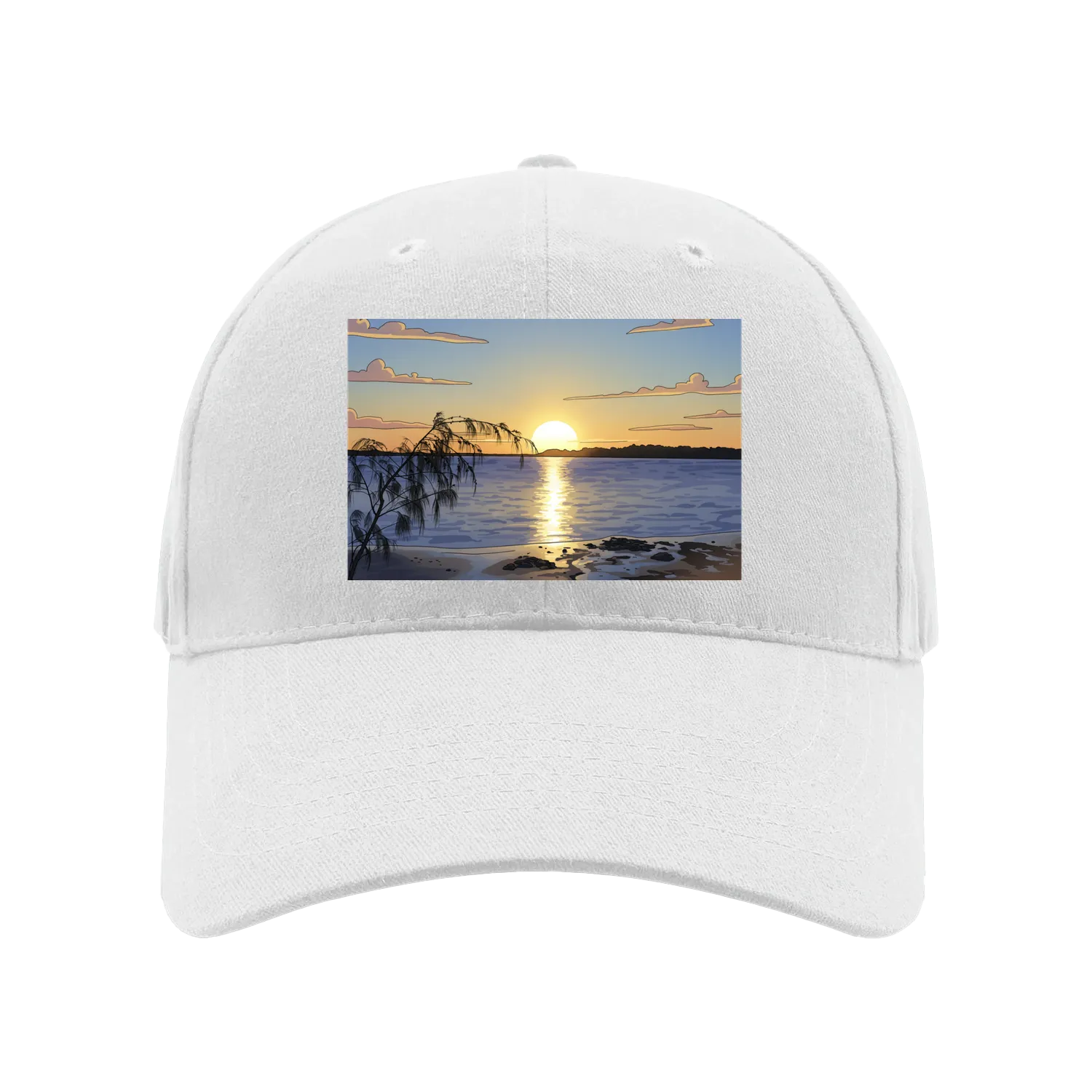 White front flat lay