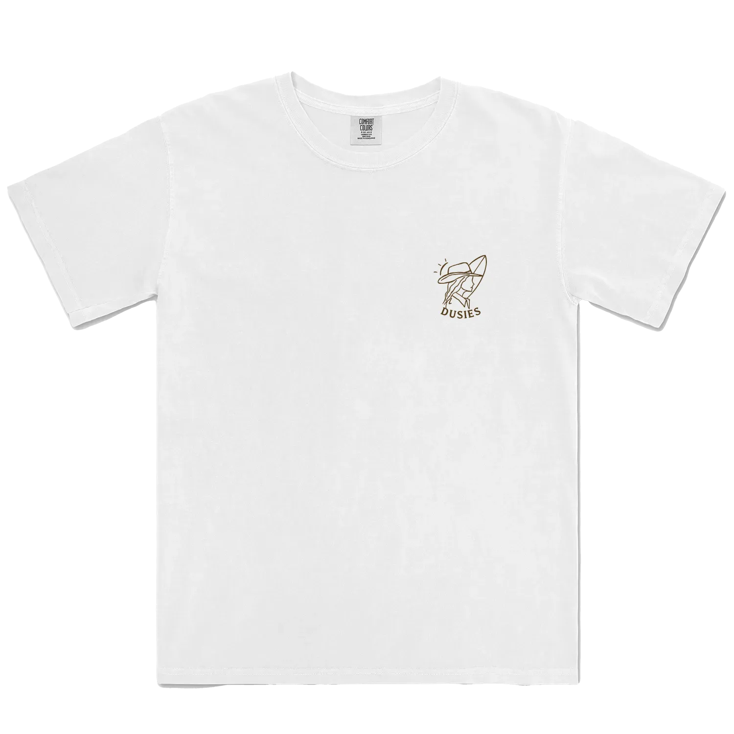 White front flat lay