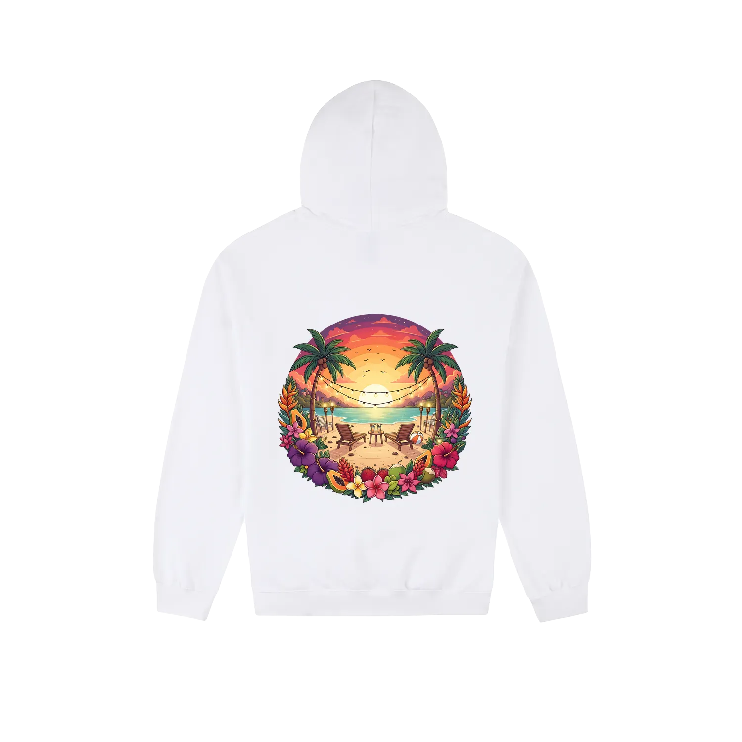 White back flat lay