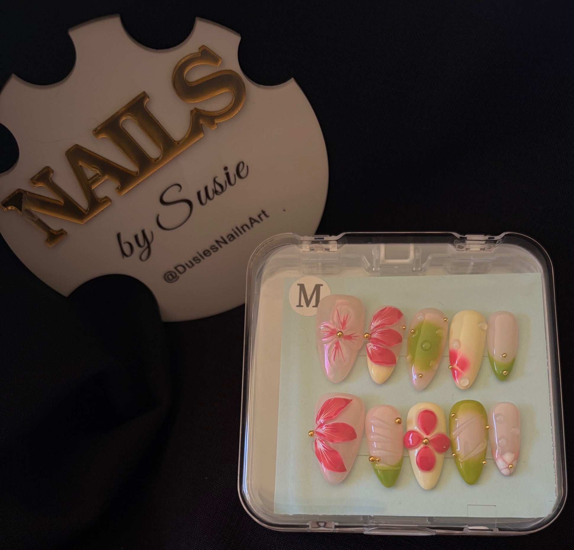Watermelon Tide Press On-Nail Set