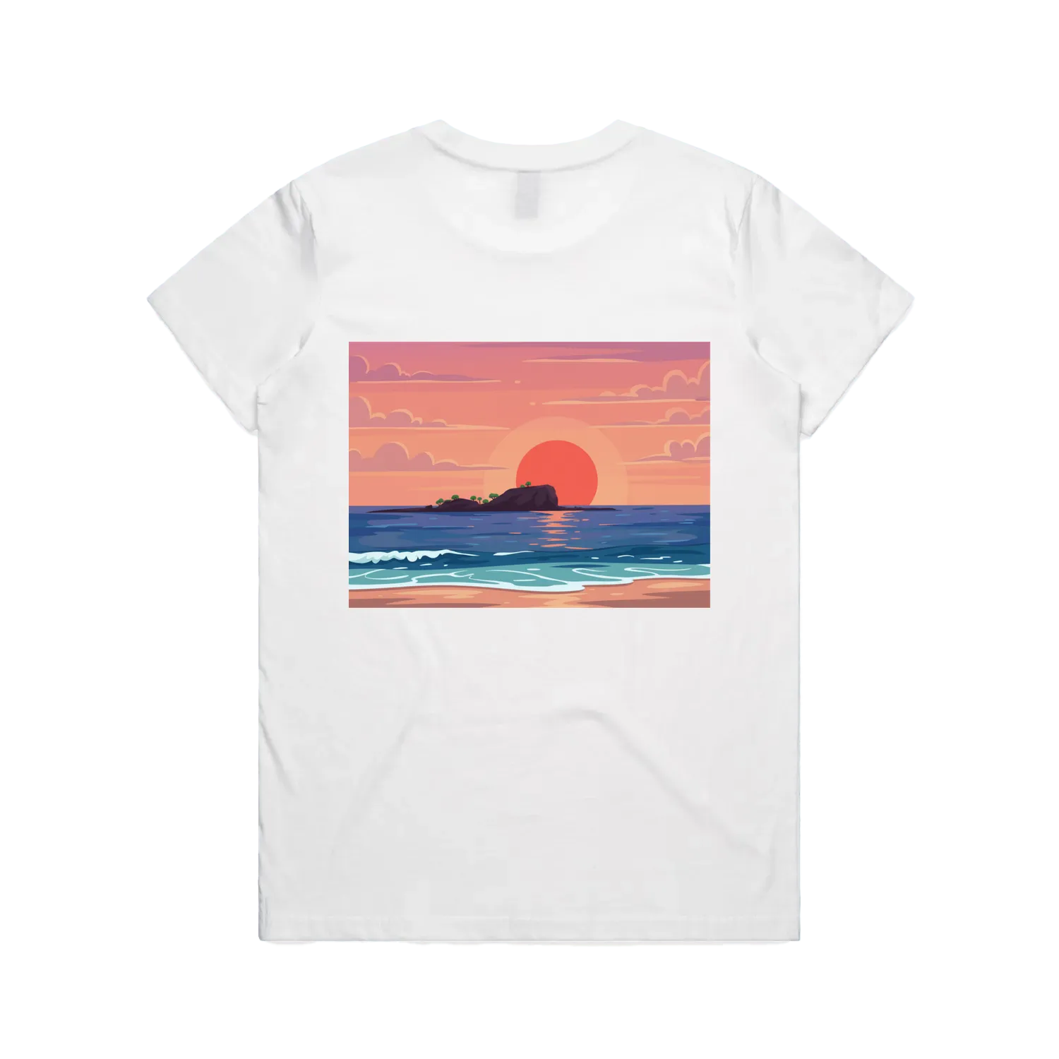Dusies Coastal Tee - Quiet Shore