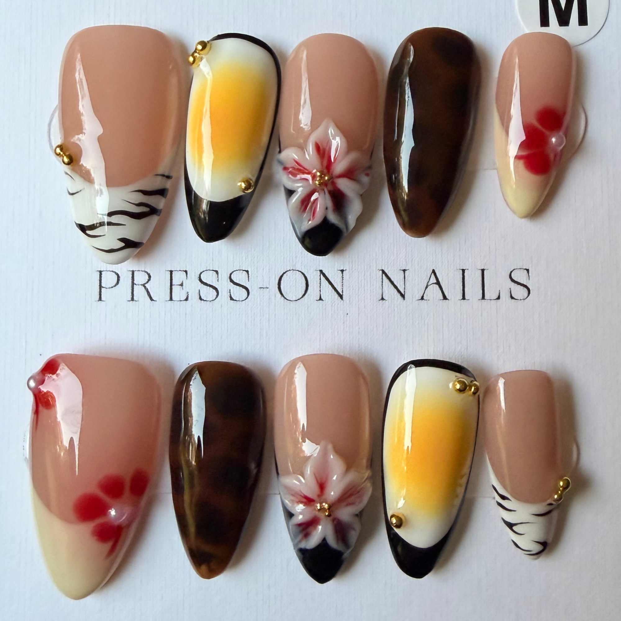 Autumn Bloom Press On-Nail Set