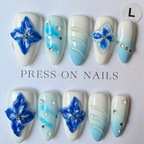 Blue Tide Press On-Nail Set