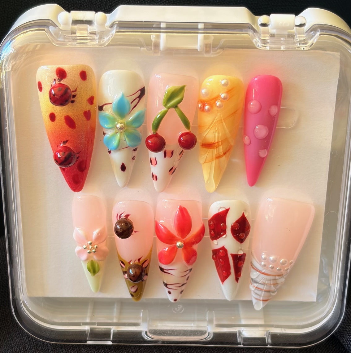Cherry Blossum Press-On Nail Set