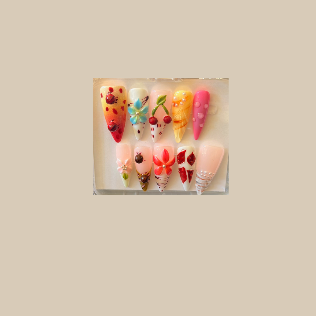 Cherry Blossum Press-On Nail Set