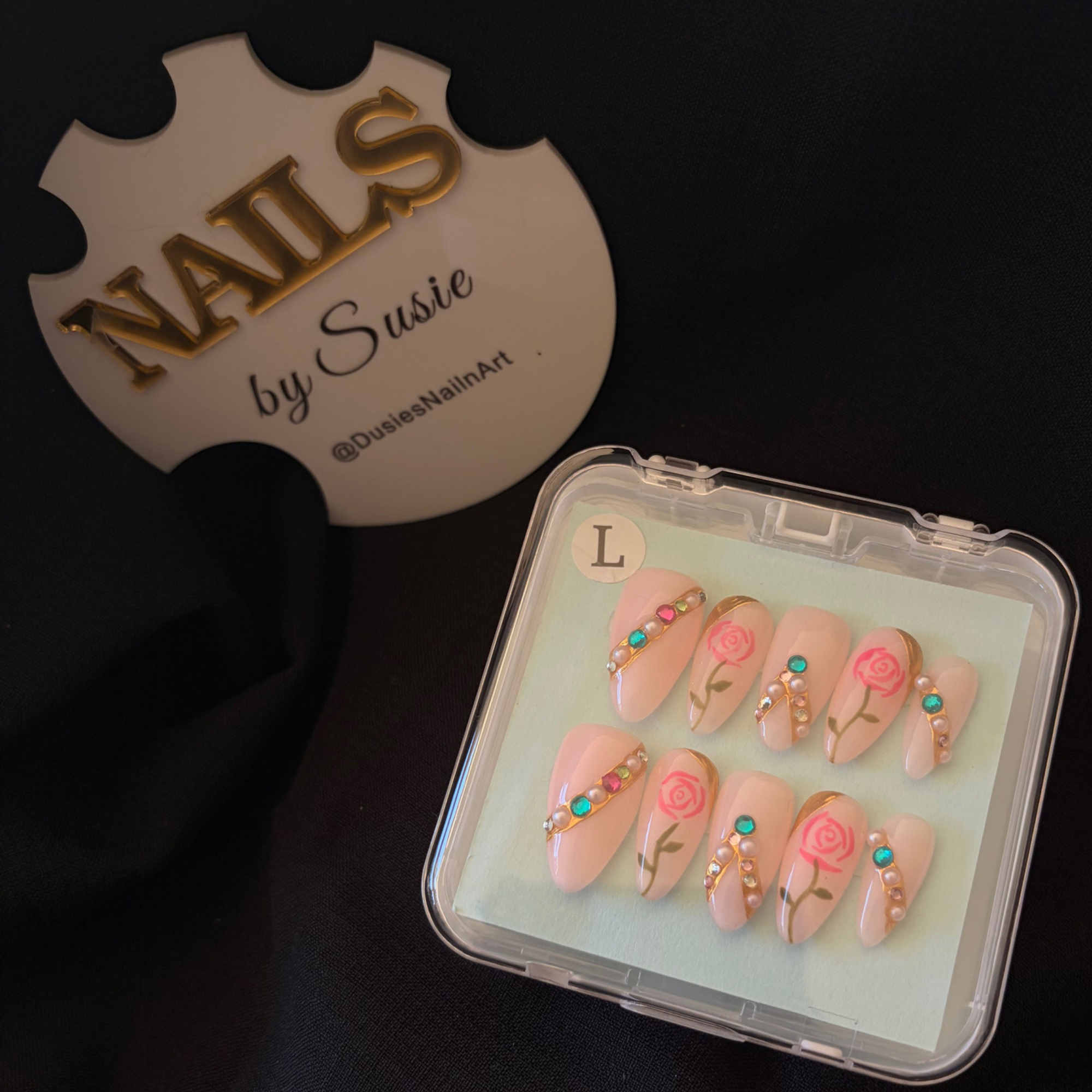 Coastal Rose Press On-Nail Set