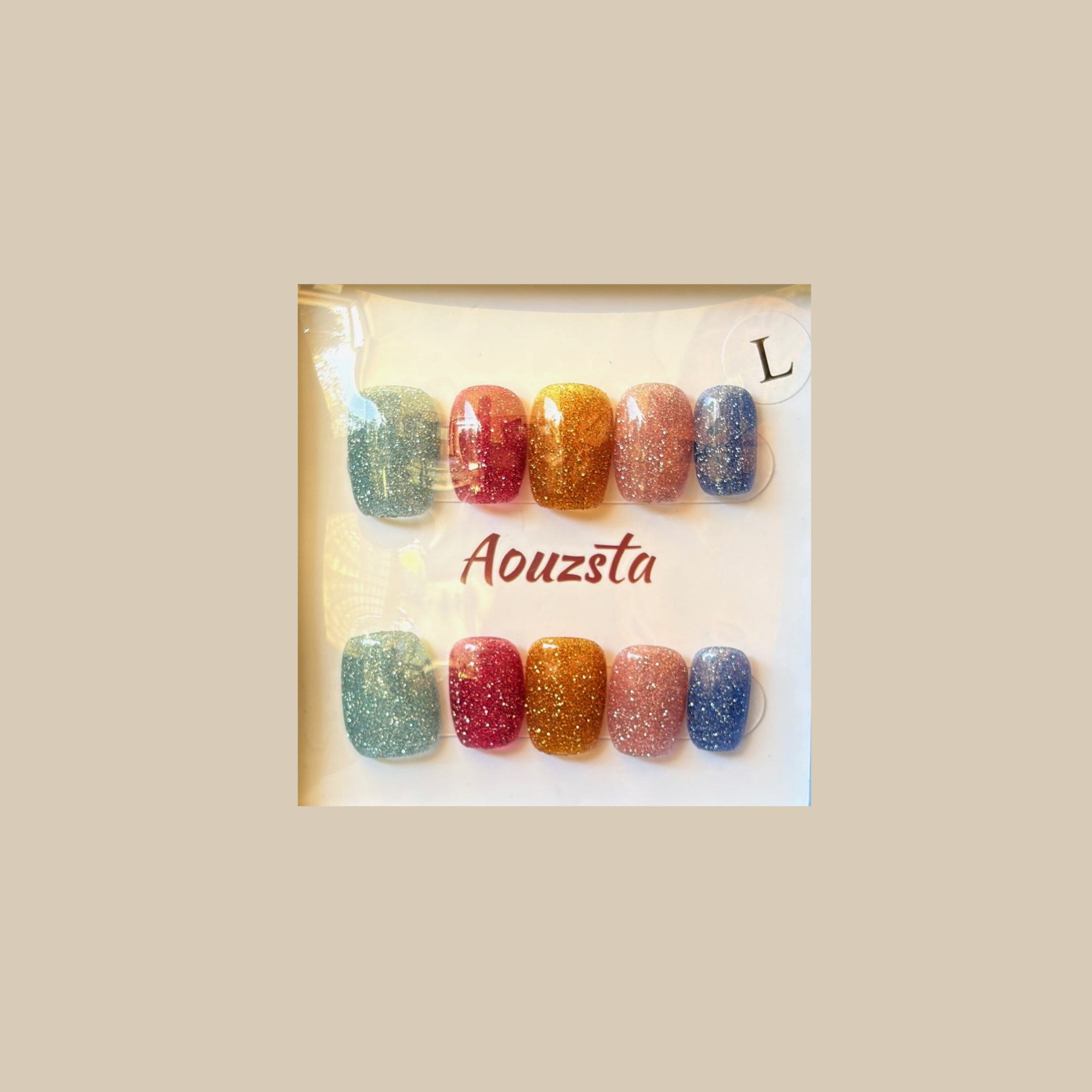 Coastal Spark Press-On Nail Set