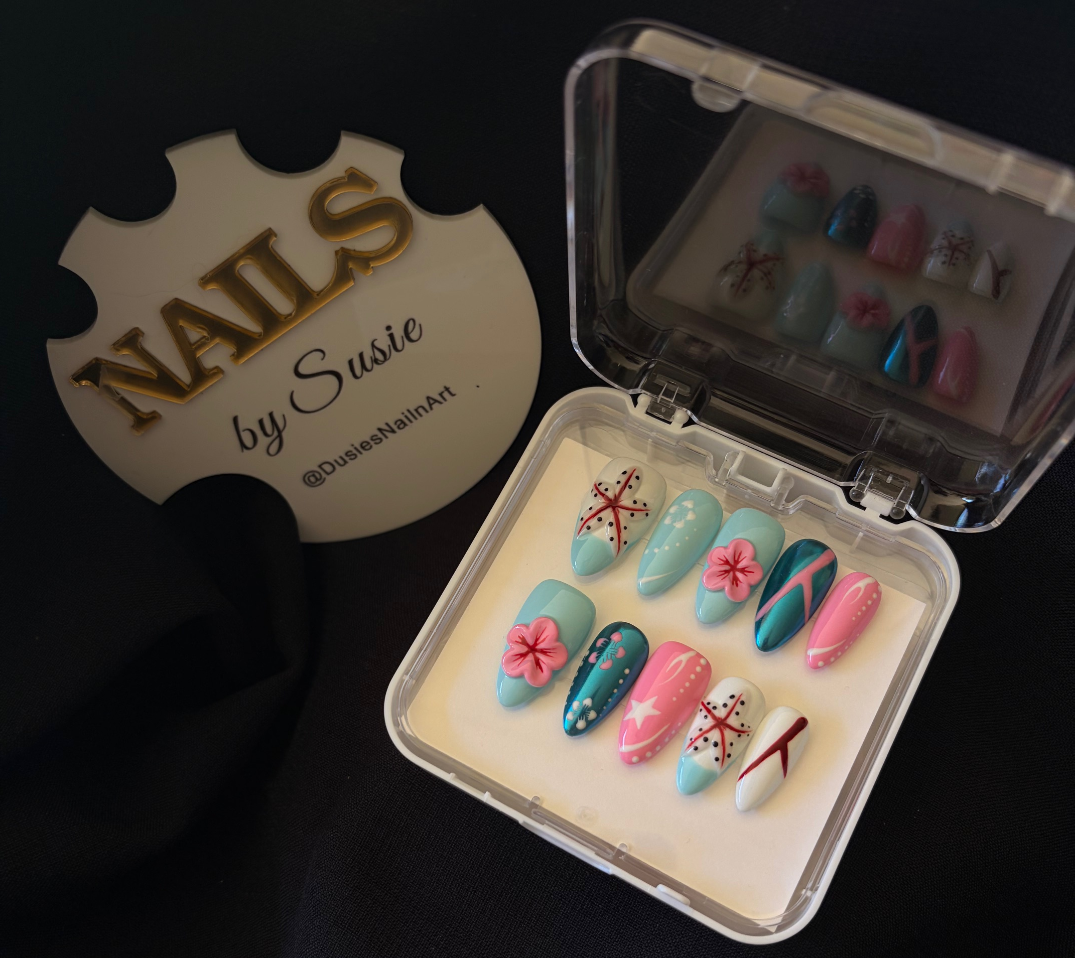 Coral Breeze Press-On Nail Set