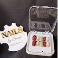 Crimson Bloom Press On-Nail Set