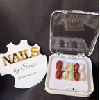 Crimson Bloom Press On-Nail Set