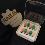 Emerald Green Press On-Nail Set