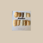 Golden Veil Press On-Nail Set