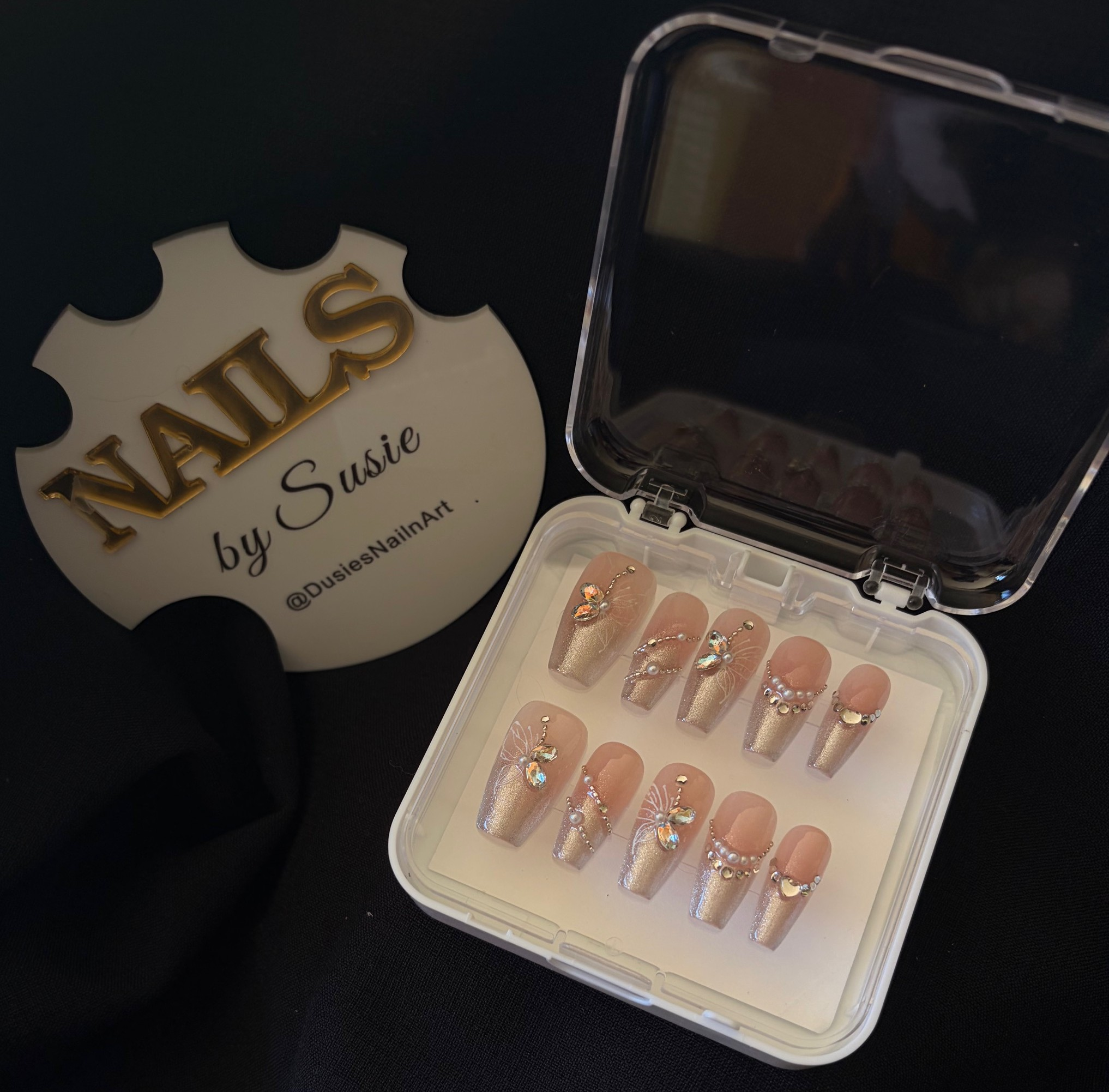 Ocean Champagne Press-On Nail Set