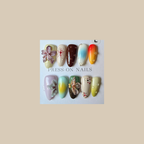 Sunset Bloom Press On-Nail Set