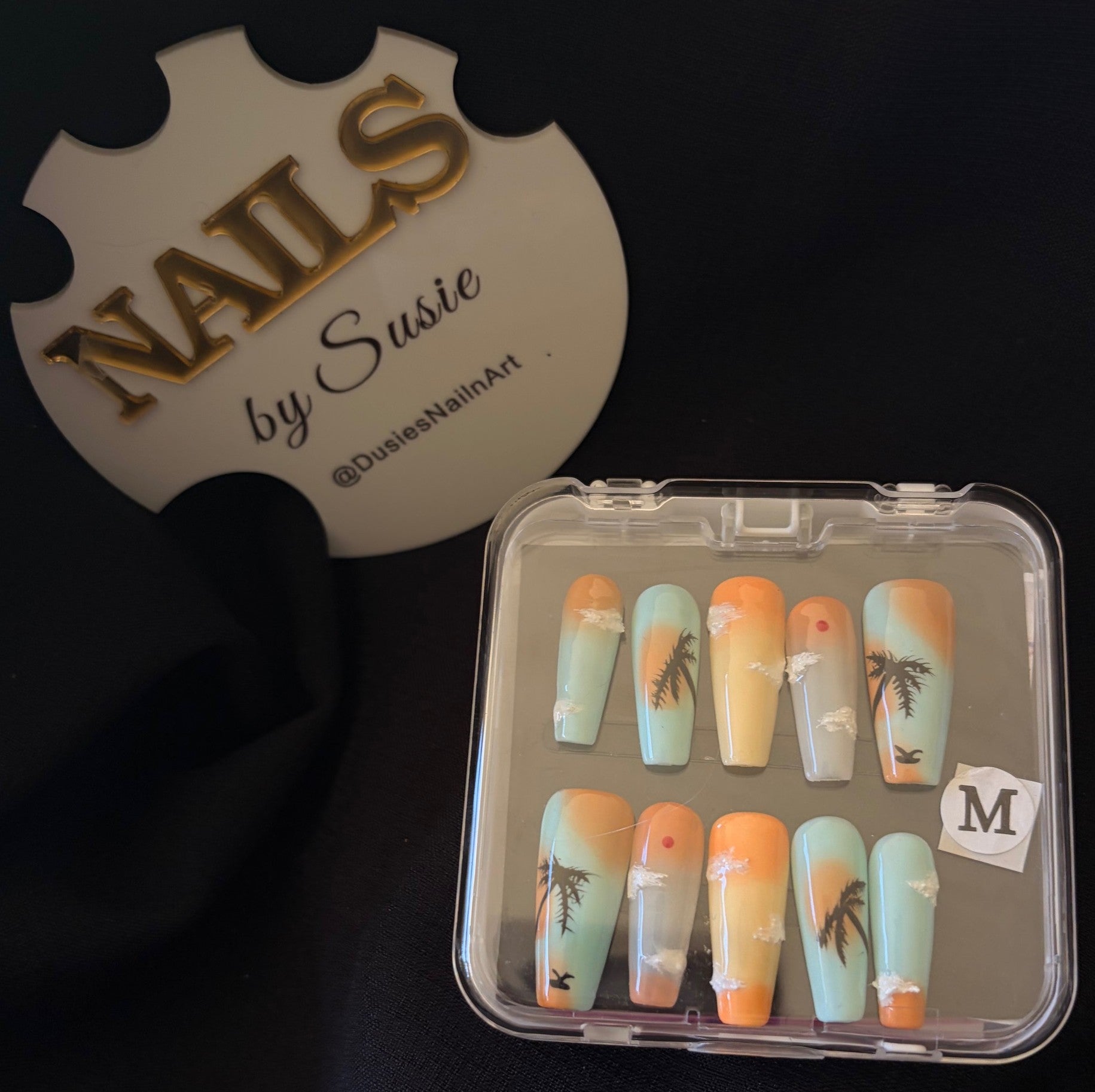 Sunset Horizon Press On-Nail Set