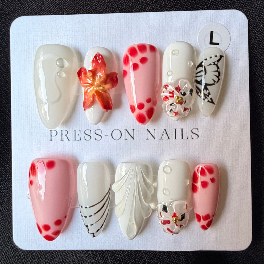 Sunset Tide Press On-Nail Set