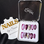 Violet Bloom Press On-Nail Set